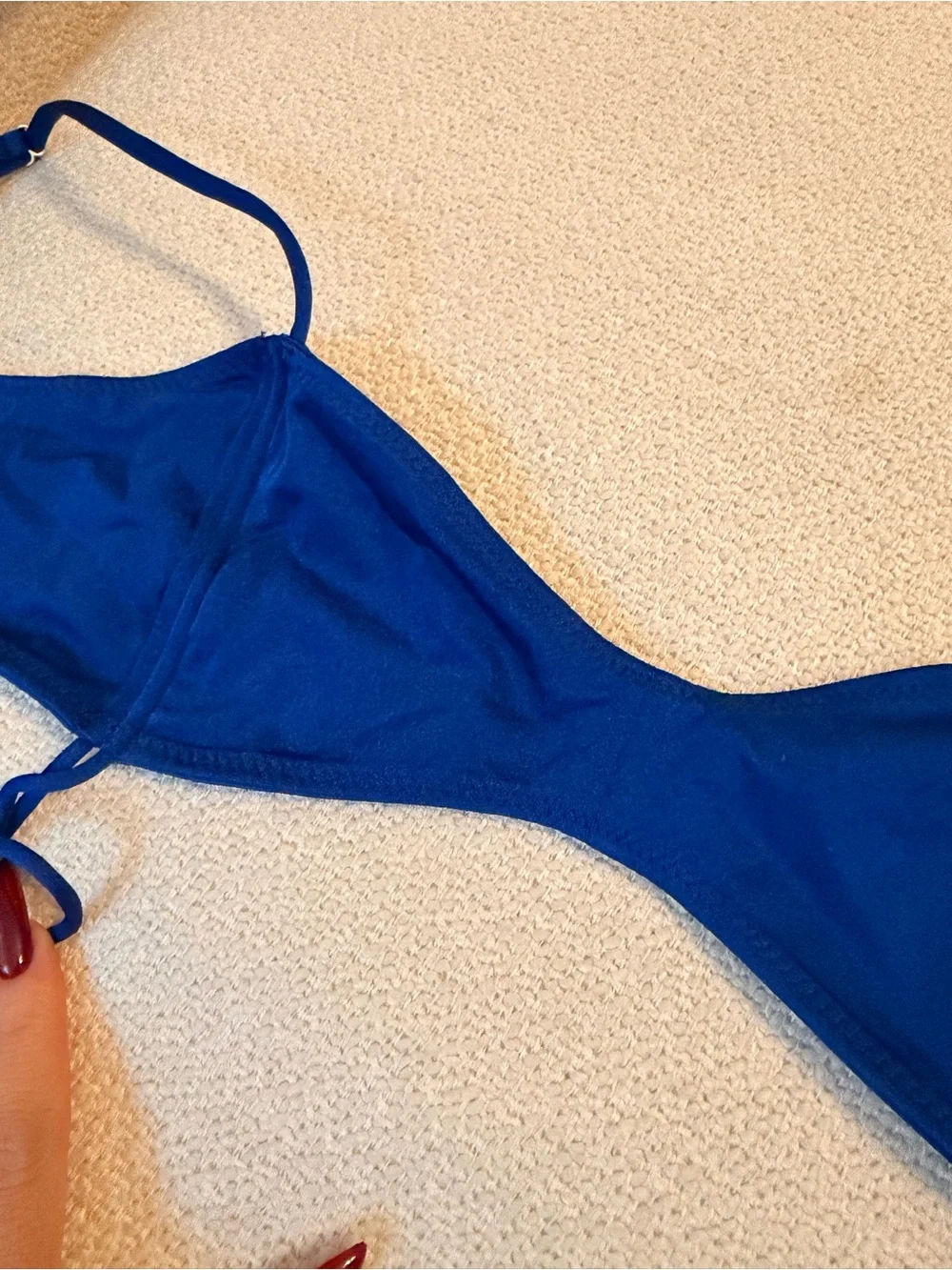 SOMMER SWIM SZ S WORN 1X BEA MALTESE BRALETTE BIKINI TOP & STRING BOTTOM blue - Picture 13 of 16